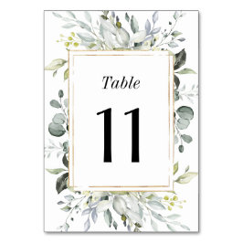Numeração De Mesa Casamento Floral Russo Dourado e Azul