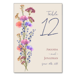 Numeração De Mesa Casamento Floral Rustic Beige Acrylic