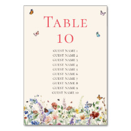 Numeração De Mesa Casamento Floral Rustic Wildflower
