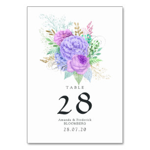 Numeração De Mesa Casamento Floral Rústico de Primavera