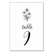 Casamento Floral Simples Escocês Tistelo Azul