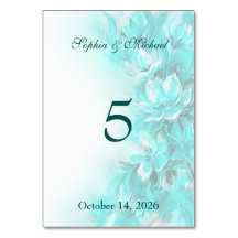Casamento floral turquesa elegante