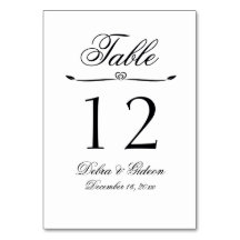 Casamento Floreado de Coração Negro e Branco Elega