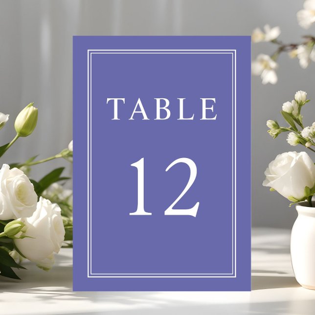 Numeração De Mesa Casamento Formal de Lavandas Roxas Elegante (Elegant Formal Purple Lavender Wedding Table Number)