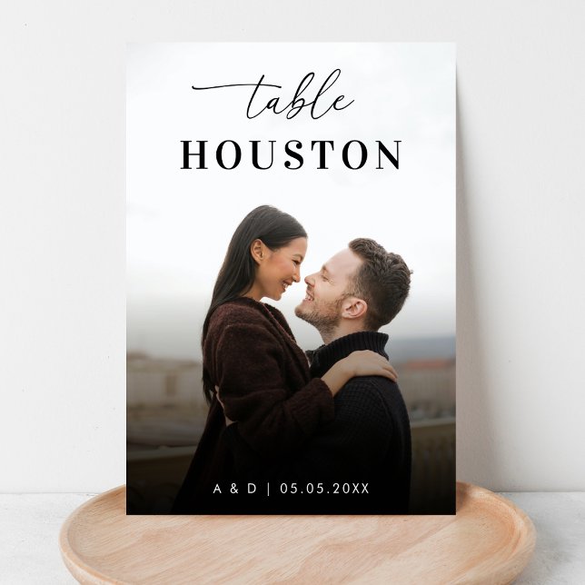 Numeração De Mesa Casamento Fotográfico do Nome de Destino do Tema V (Criador carregado)