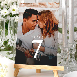 Numeração De Mesa Casamento Fotográfico Minimalista Moderno