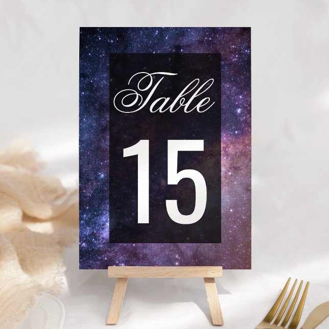 Numeração De Mesa Casamento Galáxia Universo Espaço Sideral (Criador carregado)