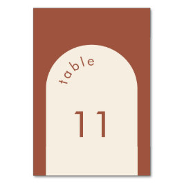 Numeração De Mesa Casamento Geométrico Mínimo do Terraço Terracotta