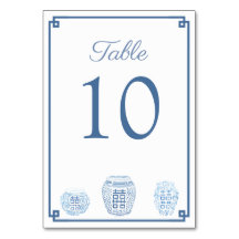 Casamento Ginger Jar Clássico Azul Branco