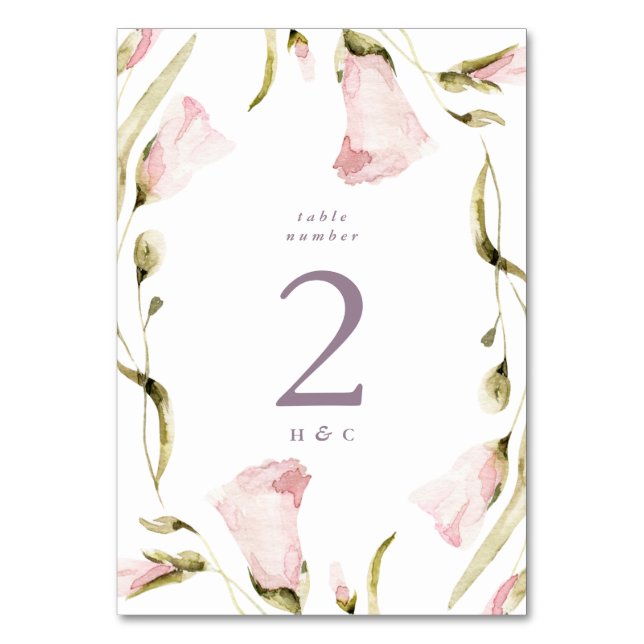 Numeração De Mesa Casamento Grande Primavera Boho Wildflower Pampas (Frente)