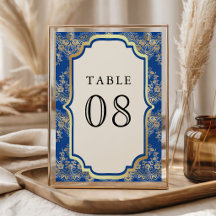 Casamento Indiano Azul Royal com Renda Dourada