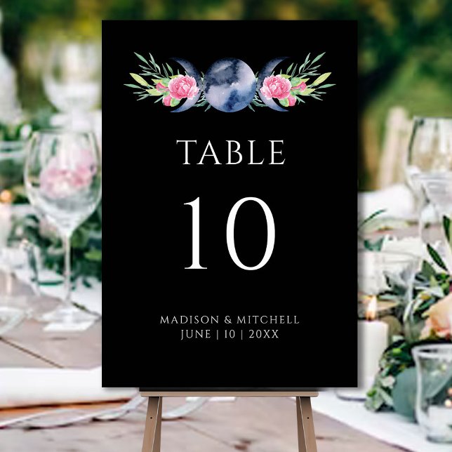 Numeração De Mesa Casamento Metafísico Floral de Rosas Rosa de Fase  (Criador carregado)