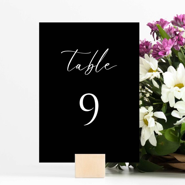 Numeração De Mesa Casamento Minimalista Moderno e Elegante (Criador carregado)