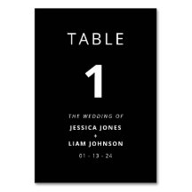 Casamento Minimalista Negro e Branco Moderno Elega