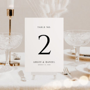 Numeração De Mesa Casamento mínimo clássico