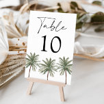 Numeração De Mesa Casamento Mínimo de Árvore Palm<br><div class="desc">Placas de números de tabela de palmeiras com o número da tabela com três palmeiras exibidas abaixo. Edite cada placa de mesa individualmente e adicione cada número ao seu carrinho. Os cartões de números de mesa tropicais foram projetados para coordenar com a nossa coleção de casamento da Palm Tree Minimal....</div>