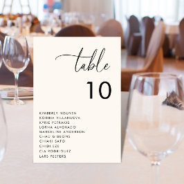 Numeração De Mesa Casamento Mínimo de Nomes de Gráficos de Sessão de