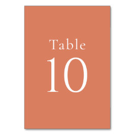 Numeração De Mesa Casamento Mínimo Simples de Citros Laranja