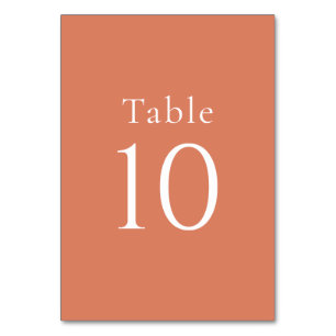 Numeração De Mesa Casamento Mínimo Simples de Citros Laranja