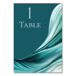Numeração De Mesa Casamento Moderno - Emerald Green -