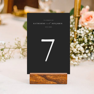 Numeração De Mesa Casamento Moderno Minimalista