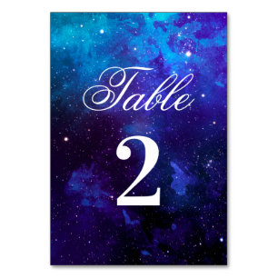 Numeração De Mesa Casamento na marinha espacial. Estrelas noturnas.