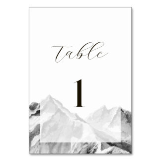 Numeração De Mesa Casamento na Montanha Nebulosa
