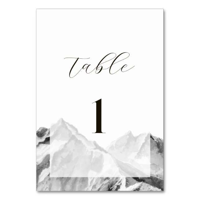 Numeração De Mesa Casamento na Montanha Nebulosa (Frente)