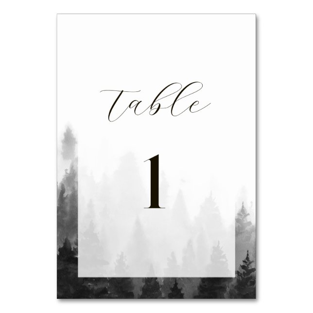 Numeração De Mesa Casamento na Montanha Nebulosa (Frente)