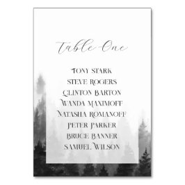 Numeração De Mesa Casamento na Montanha Nebulosa