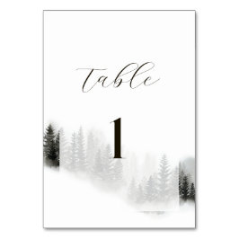 Numeração De Mesa Casamento na Montanha Nebulosa