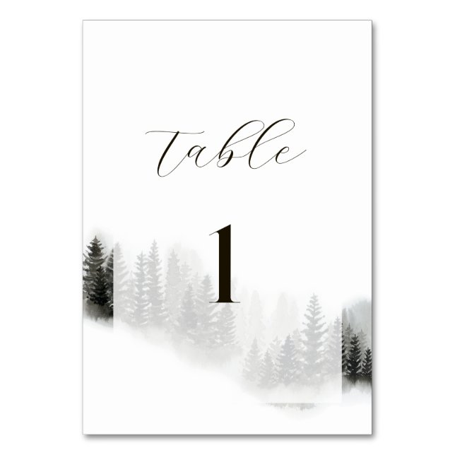 Numeração De Mesa Casamento na Montanha Nebulosa (Frente)
