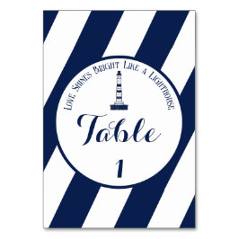 Numeração De Mesa Casamento Náutico Náutico Elegante - Marinho Azul,