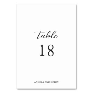 Numeração De Mesa Casamento Neutro Moderno Elegante