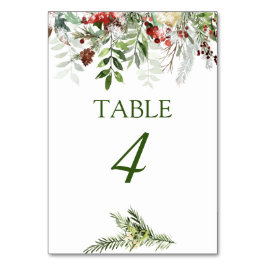 Numeração De Mesa Casamento no inverno da temporada de Natal