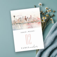 Casamento Paisagem Aquarela em Seattle, Washington