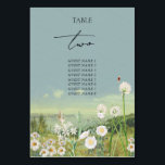 Numeração De Mesa Casamento paisagístico de Watercolor Wildflower<br><div class="desc">Uma bela design de casamento de flor silvestre e paisagem de montanha. Um design único que usa botânicos de flor silvestre de cor branca e uma paisagem de montanha de cor d'água no fundo. Um moderno design floral selvagem com montanhas e rios ao lado do lago. Uma elegante design de...</div>