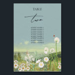 Numeração De Mesa Casamento paisagístico de Watercolor Wildflower<br><div class="desc">Uma bela design de casamento de flor silvestre e paisagem de montanha. Um design único que usa botânicos de flor silvestre de cor branca e uma paisagem de montanha de cor d'água no fundo. Um moderno design floral selvagem com montanhas e rios ao lado do lago. Uma elegante design de...</div>