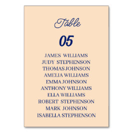 Numeração De Mesa Casamento Personalizado Beige