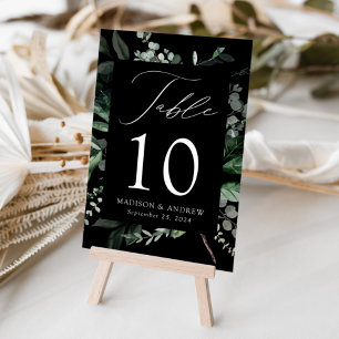 Numeração De Mesa Casamento Personalizado com Vegetação Abundante