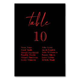 Numeração De Mesa Casamento Preto-e-Gótico-Negro-Escuro