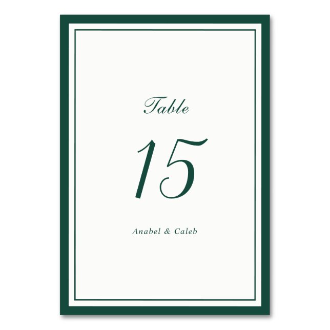 Numeração De Mesa Casamento Quadro Caça Escuro Clássico Elegante (Frente)