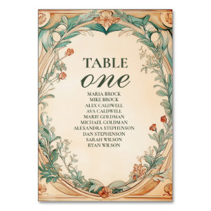 Numeração De Mesa Casamento Quente do Quadro Botânico