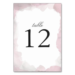 Numeração De Mesa Casamento rosa com pincel de desbonair