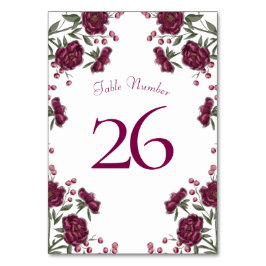 Numeração De Mesa Casamento Rosa Marrom
