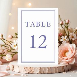 Numeração De Mesa Casamento Roxo Clássico Elegante