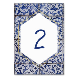 Numeração De Mesa Casamento Russo de Azulejos Portugueses