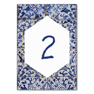Numeração De Mesa Casamento Russo de Azulejos Portugueses