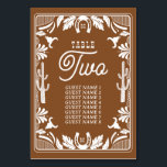 Numeração De Mesa Casamento Russo De Cowboy Do País Ocidental<br><div class="desc">Um design moderno estilo de vaqueiro ocidental, com elementos desenhados à mão de um crânio de vaca, ferraduras, ornamentos florais e de cacto. Design de casamento floral castanho e branco, com flores, cacto, crânio de vaca e ferraduras desenhadas à mão. Esta moderna design de casamento do país ocidental é ideal...</div>