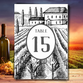 Numeração De Mesa Casamento Russo De Desenho De Vinha